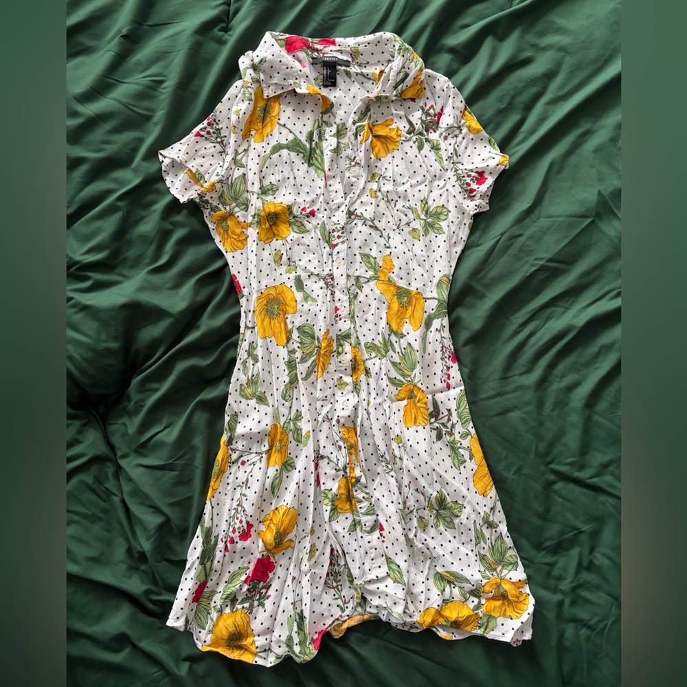 Floral Button-Up Dress